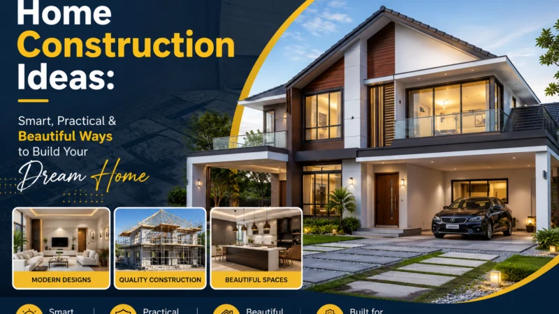 Home Construction Ideas: Smart, Practical & Beautiful Ways to Build Your Dream Home