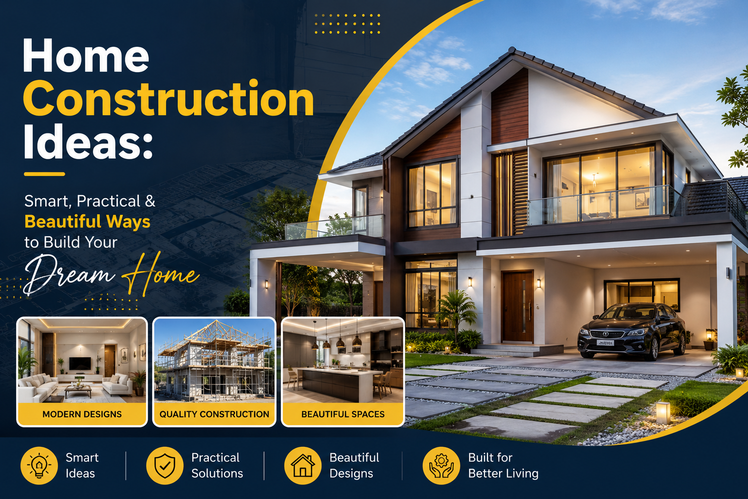 Home Construction Ideas: Smart, Practical & Beautiful Ways to Build Your Dream Home